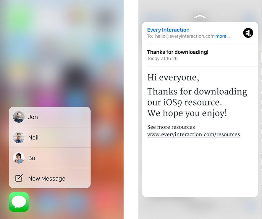 18 other various premade templates (like chat details, creating a new chat/group chat, deleting messages/chats, etc); Iphone Ios 9 Gui Psd Iphone 6s Every Interaction