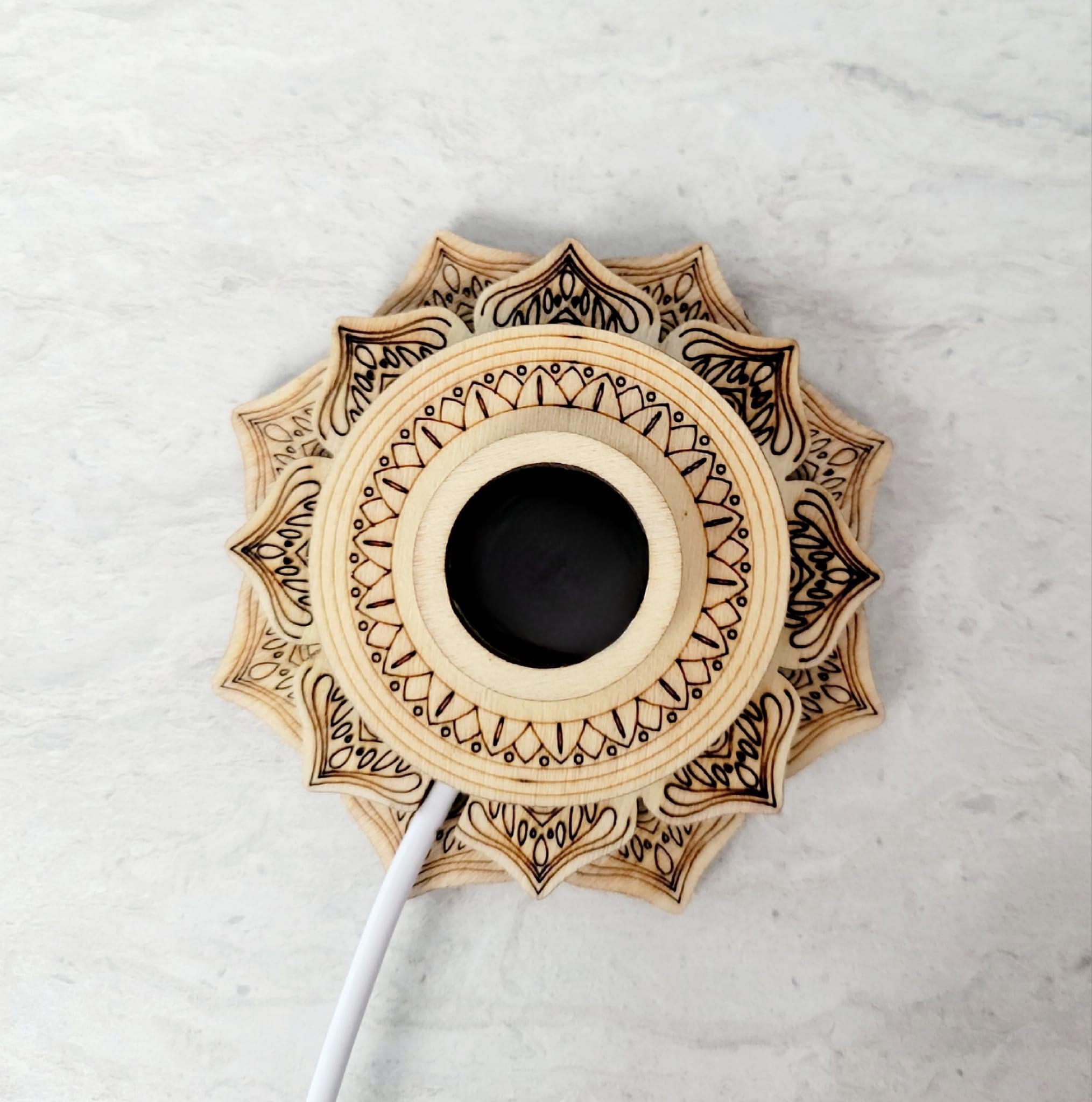 Lotus LED sphere holder