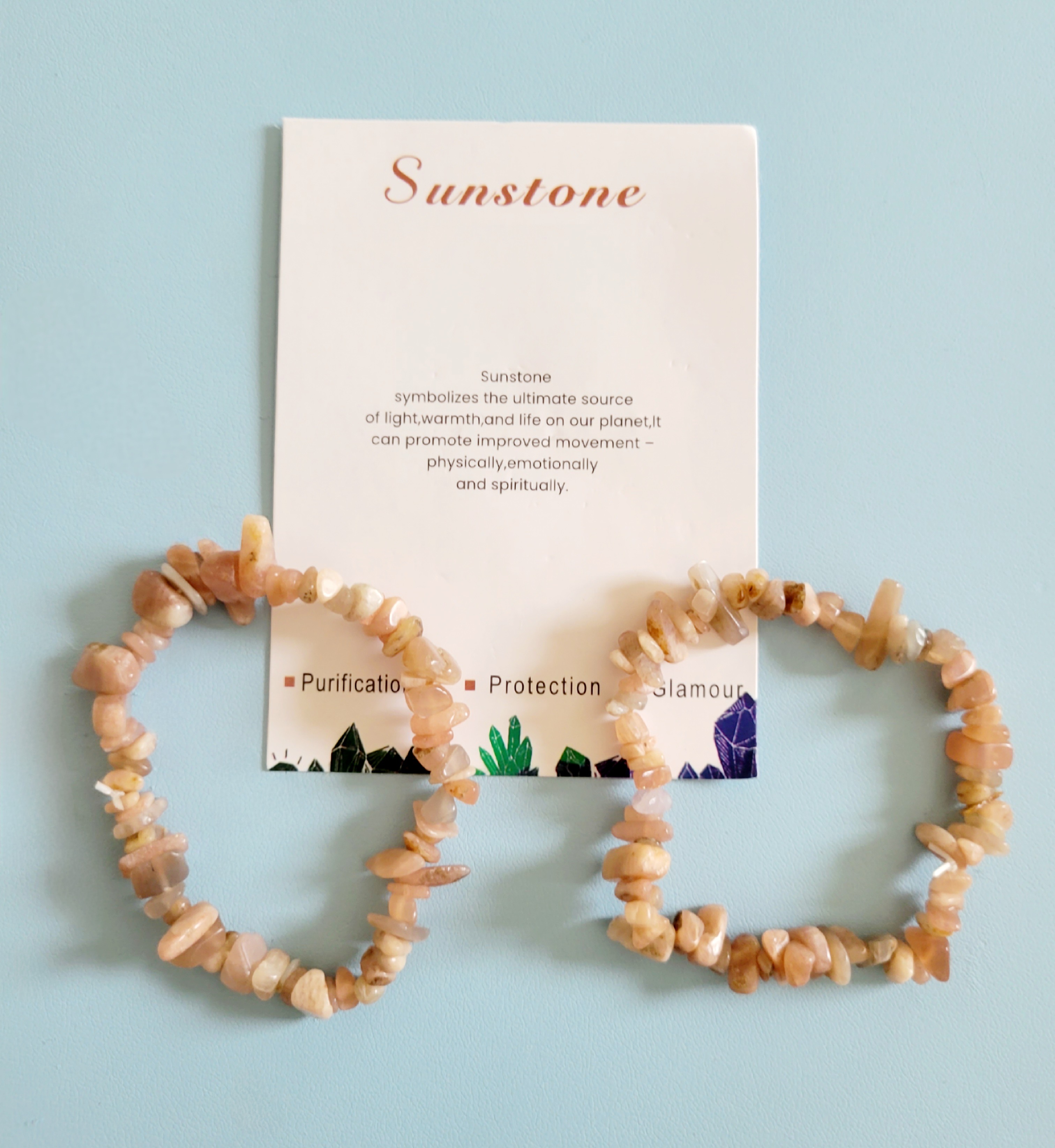 Sunstone Chip Bracelet