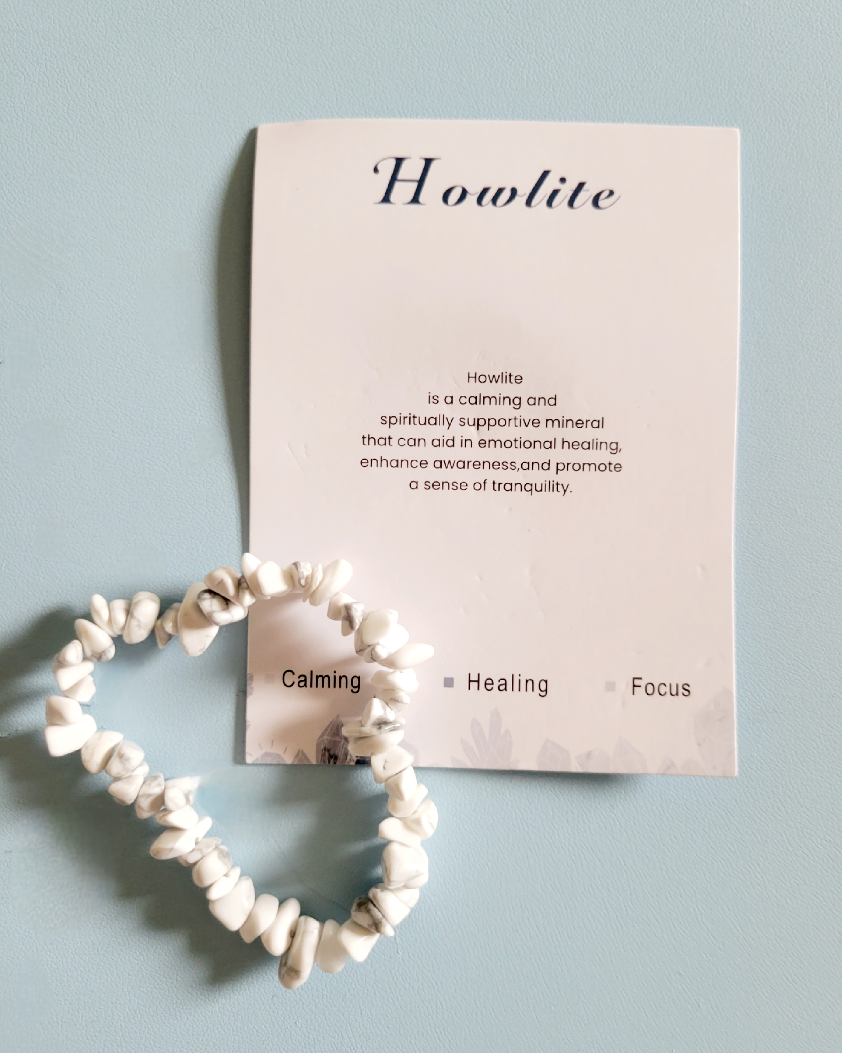 Howlite Chip Bracelet