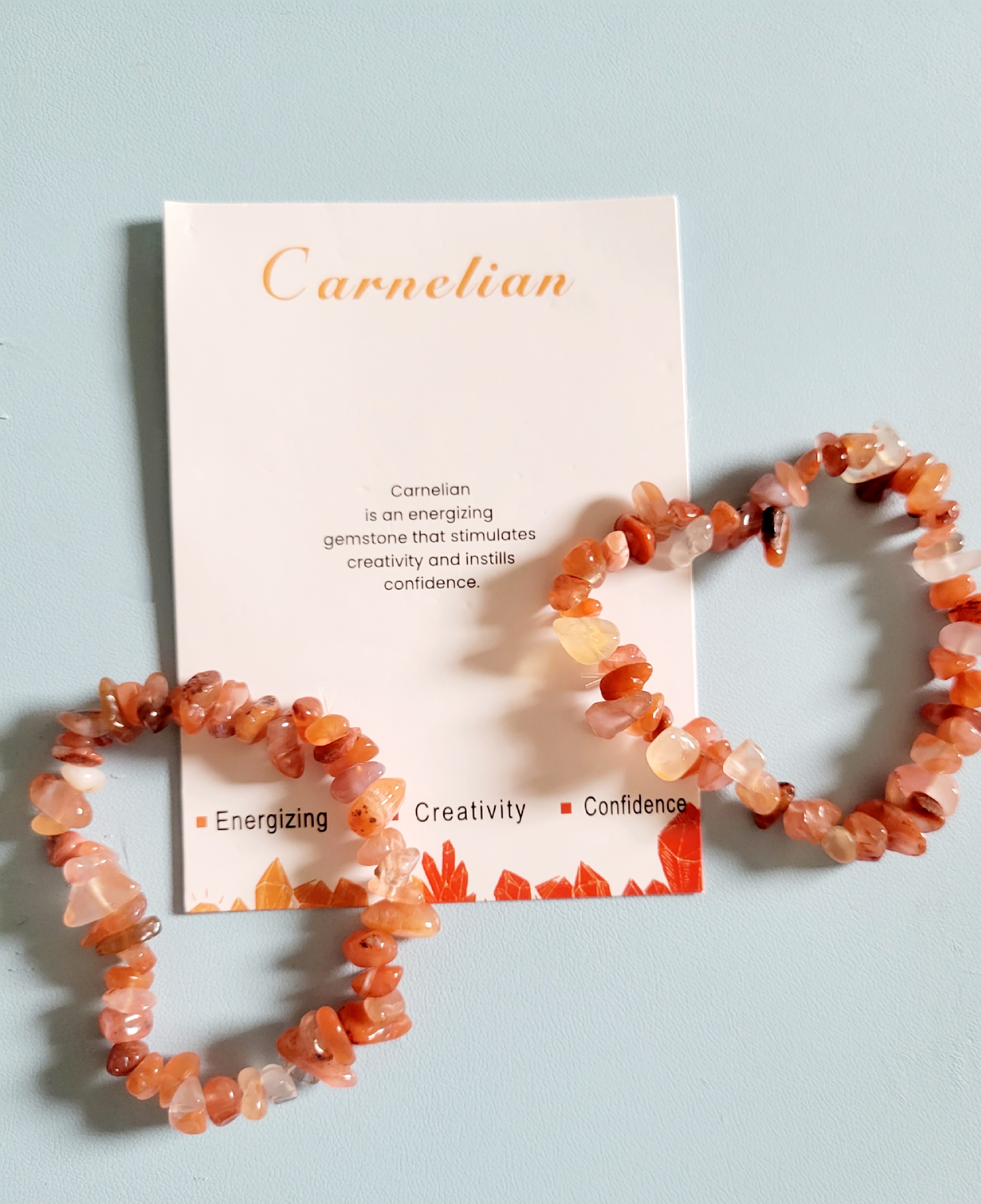 Carnelian Chip Bracelet
