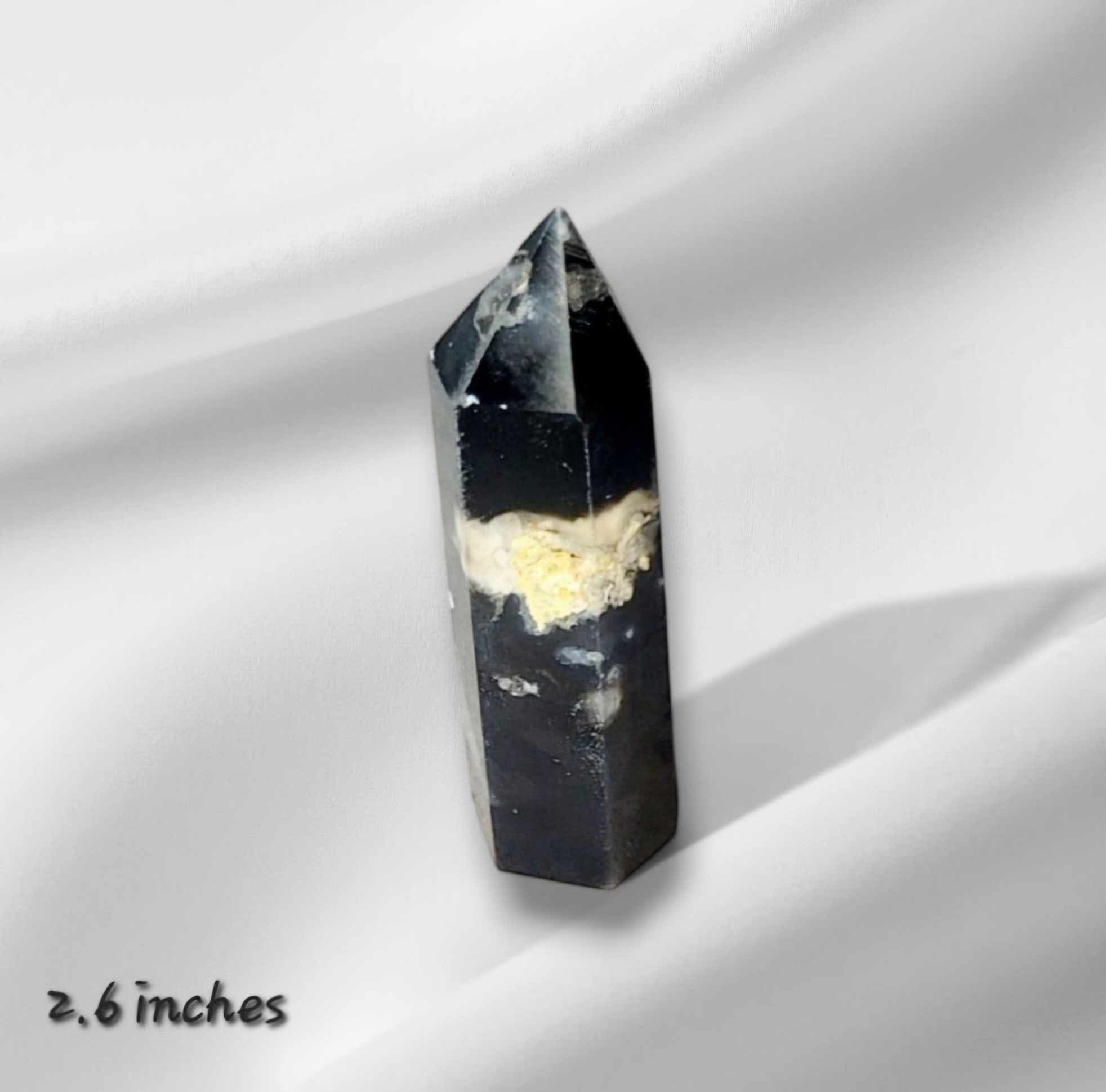 Black Flower Agate