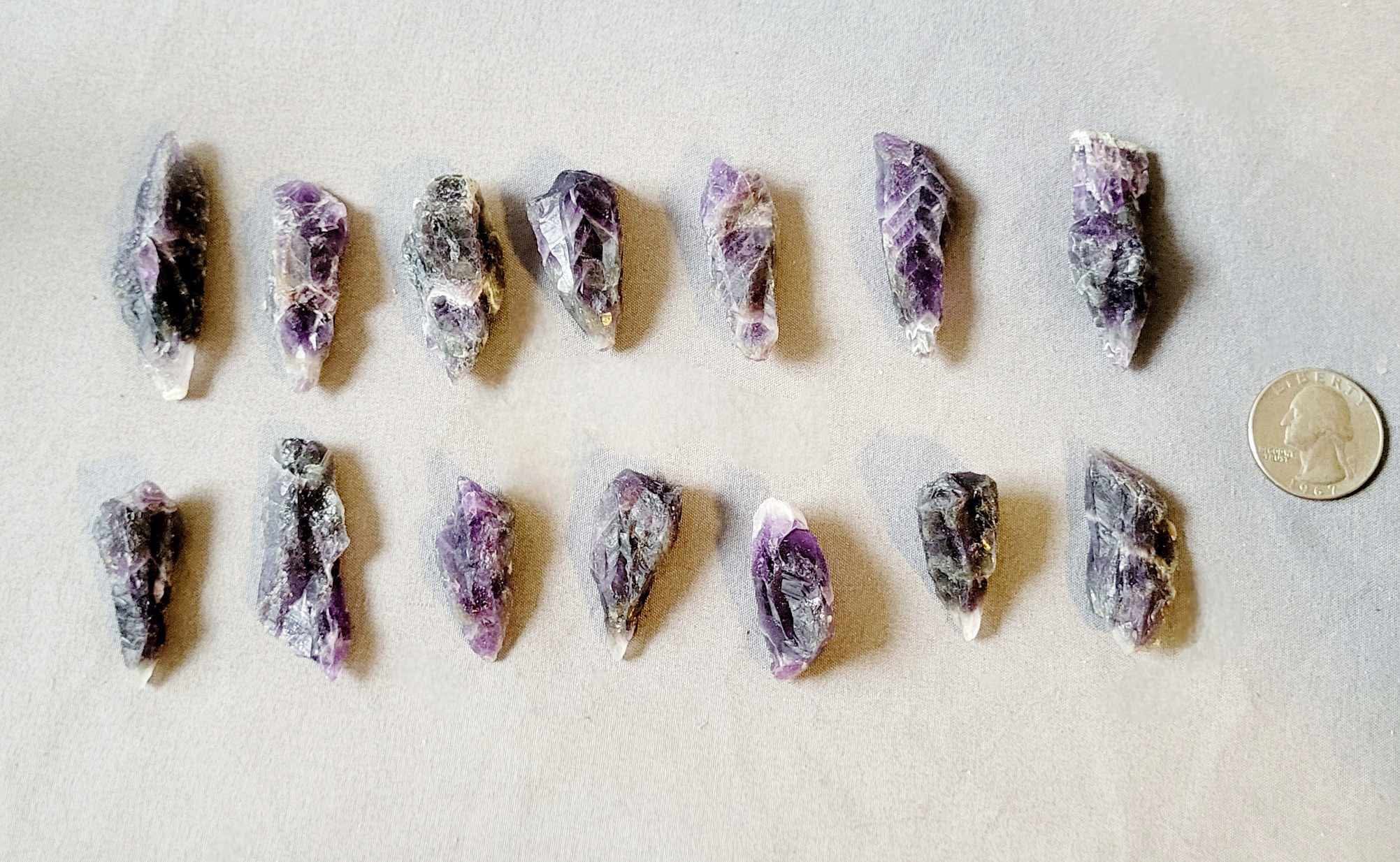 Chevron Amethyst Points