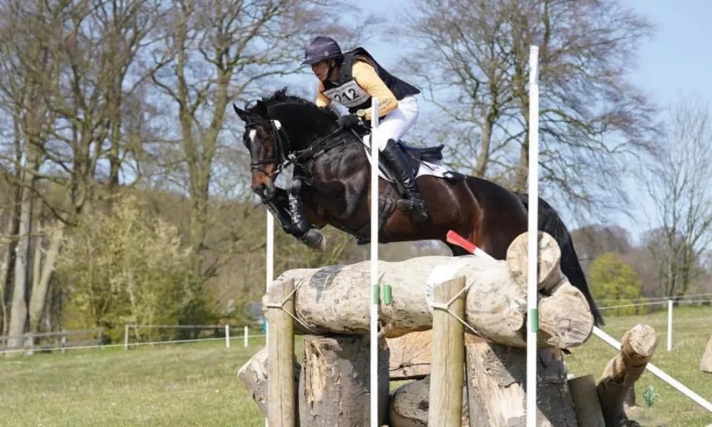 Nick Gauntlett riding Party Trick (Nick Gauntlett Eventing Facebook Page)