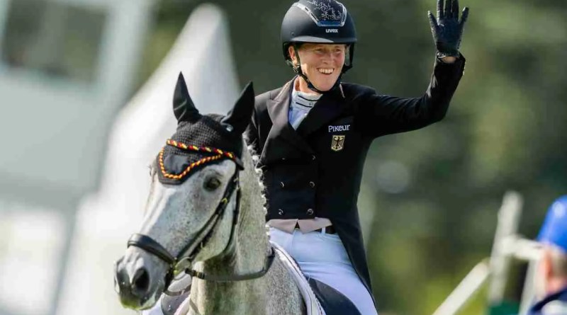 Malin Hansen-Hotopp (GER) and Carlitos Quidditch K during the Agria FEI Eventing European Championship 2025 in Blenheim Palace (GBR) © FEI/Benjamin Clark