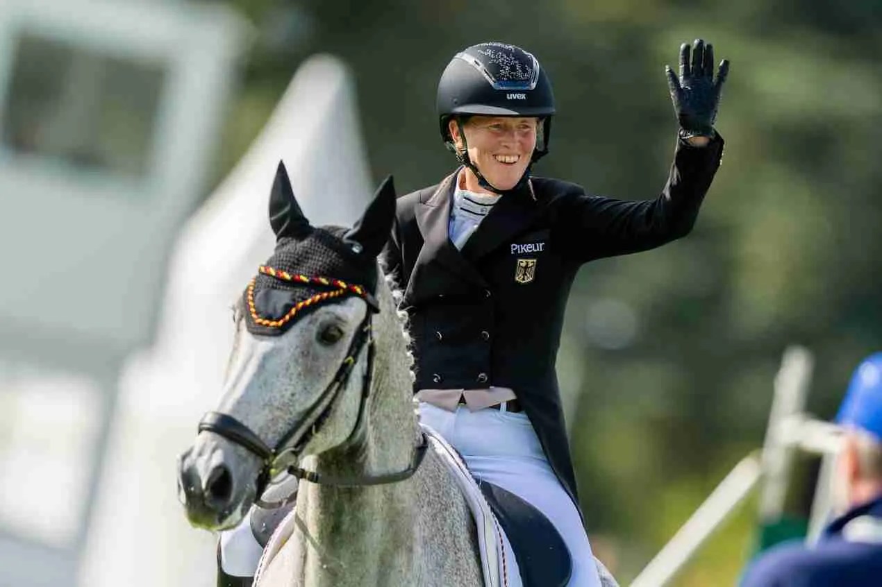 Malin Hansen-Hotopp (GER) and Carlitos Quidditch K during the Agria FEI Eventing European Championship 2025 in Blenheim Palace (GBR) © FEI/Benjamin Clark