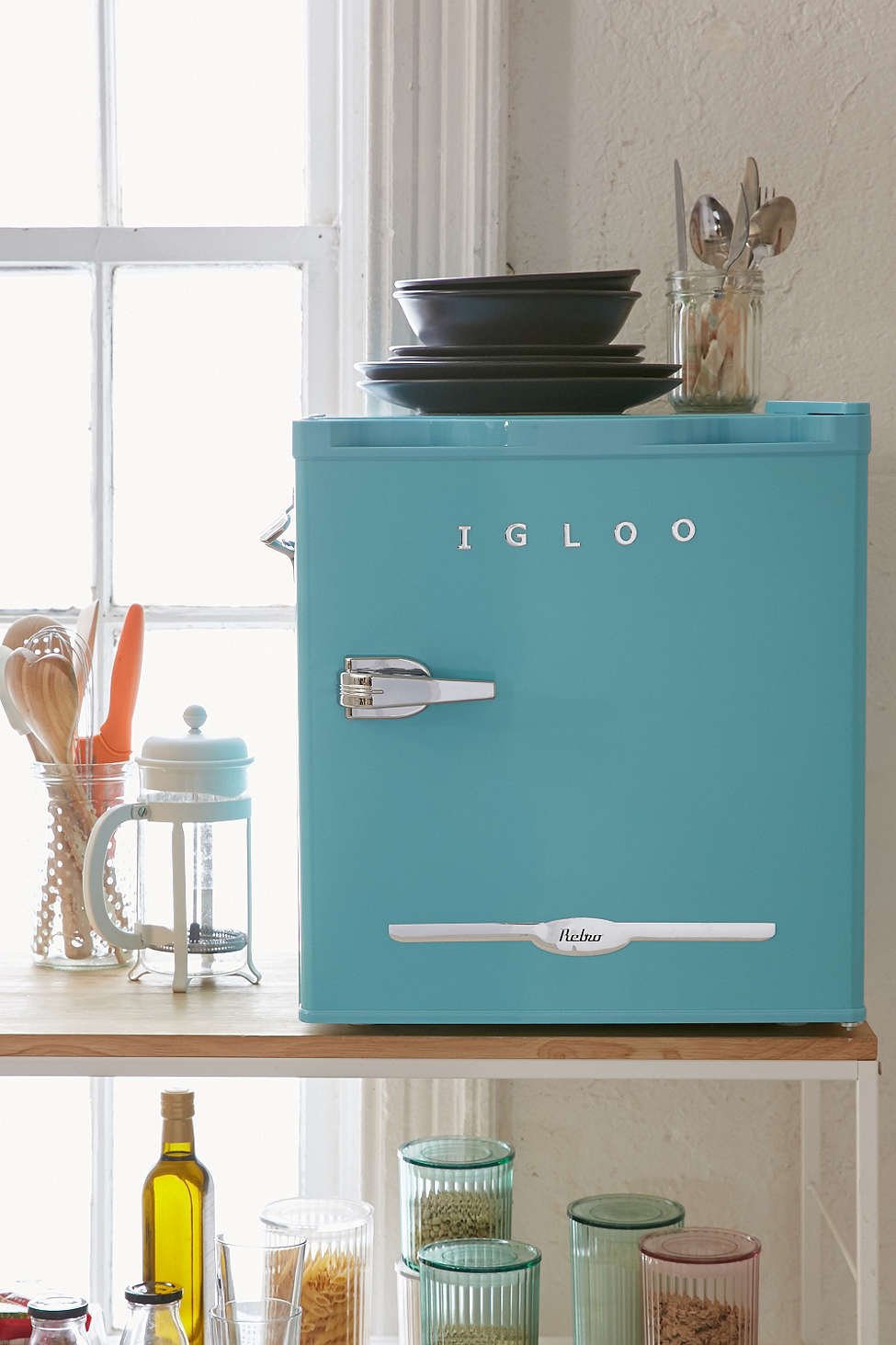 The kitchenaid can opener is an essential gadget for any kitchen. Sky Igloo Mini Refrigerator | Everything Turquoise