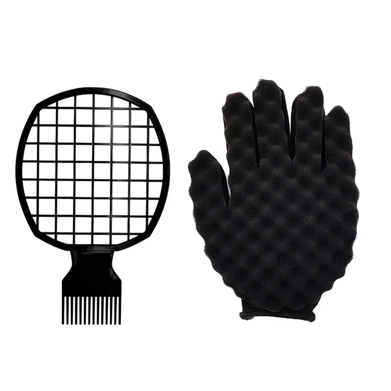 2 Piece Classic Curl Pick and Sponge OR Glove Set