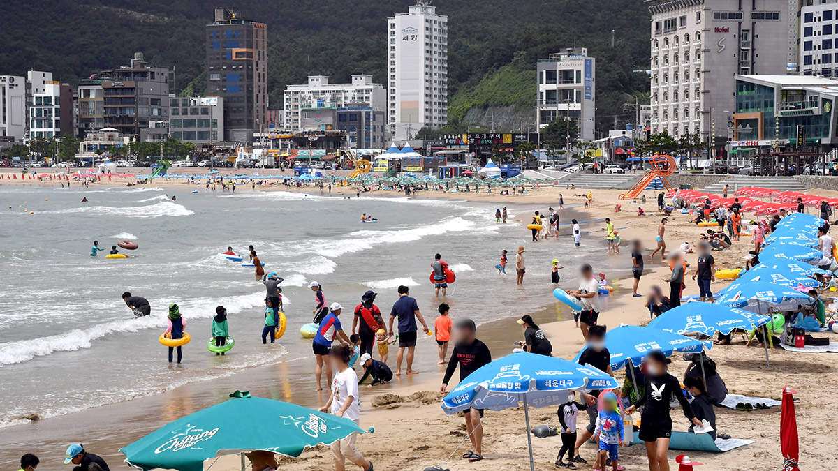 Влюбиться в Корею!: Busan, Haeundae Beach / Пусан, Пляж Хэундэ, фото