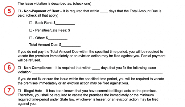 Free Eviction Notice Templates Notices to Quit (ALL TYPES)