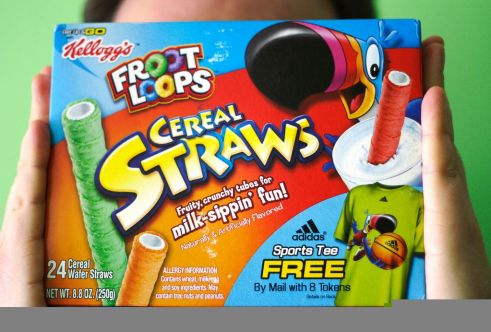 froot loops straws Package of Froot Loops straws