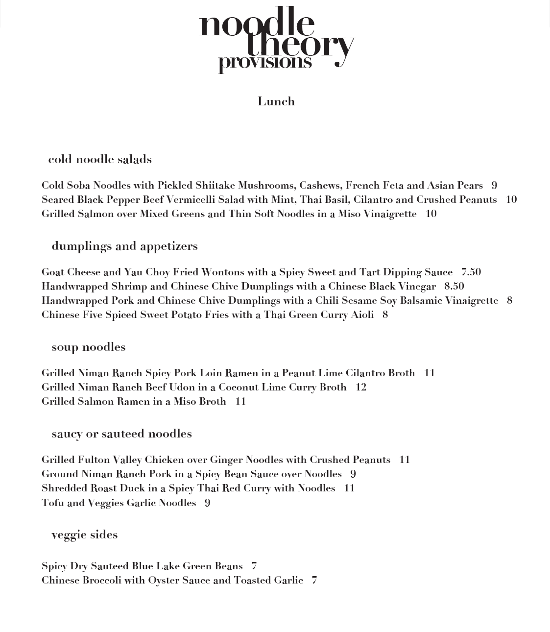 Grand Opening Noodle Theory Provisions in Oakland's Golden Gate