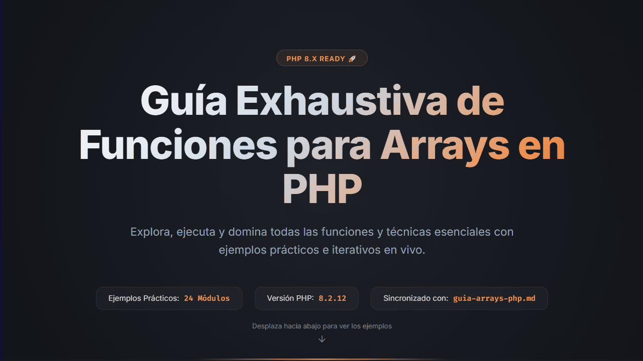 Guia Exhaustiva de funciones de arrays PHP