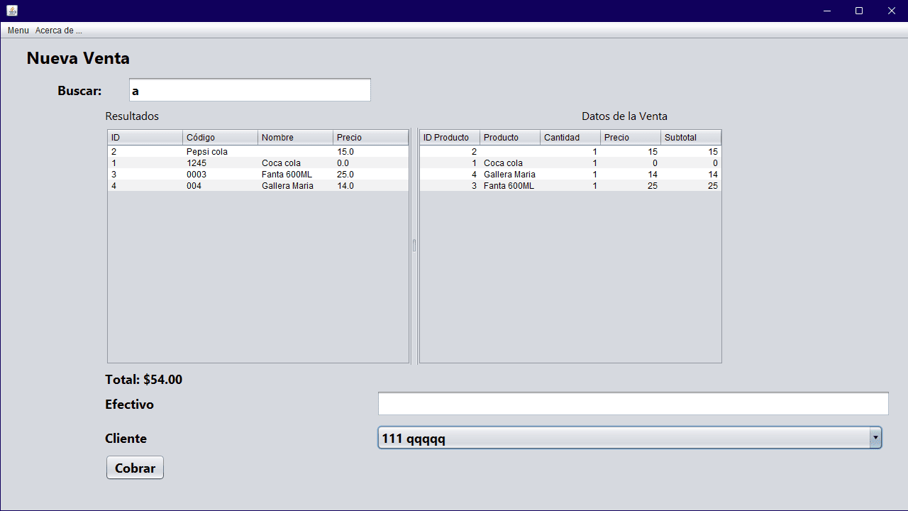 Sistema o Aplicación Jinventio Control de Inventario y Ventas con Java y MySQL
