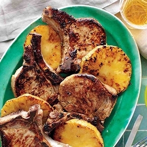 Jerk Pineapple Pork Chops