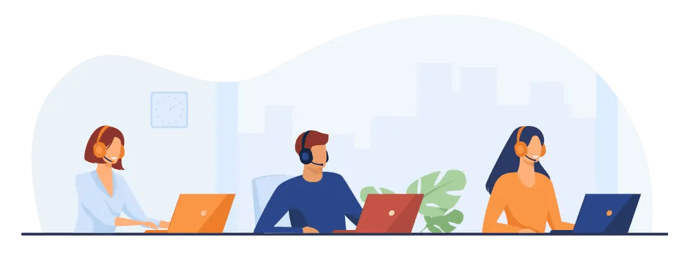 Contact center dibujo