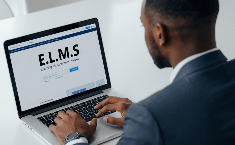 ELMS Edited ELMS Learning Management System interface for healthcare compliance training