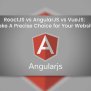 ReactJS Vs AngularJS Vs VueJS: A Complete Comparison Guide