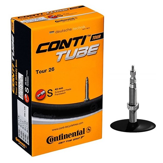 Continental Schlauch Tour 28 – 28x1 1/4-1.75, Sclaverand-Ventil 42 Mm, Für 622/635 Mm Felgen