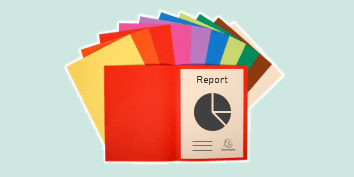 Exacompta 'Flash' Filing Square Cut Folders