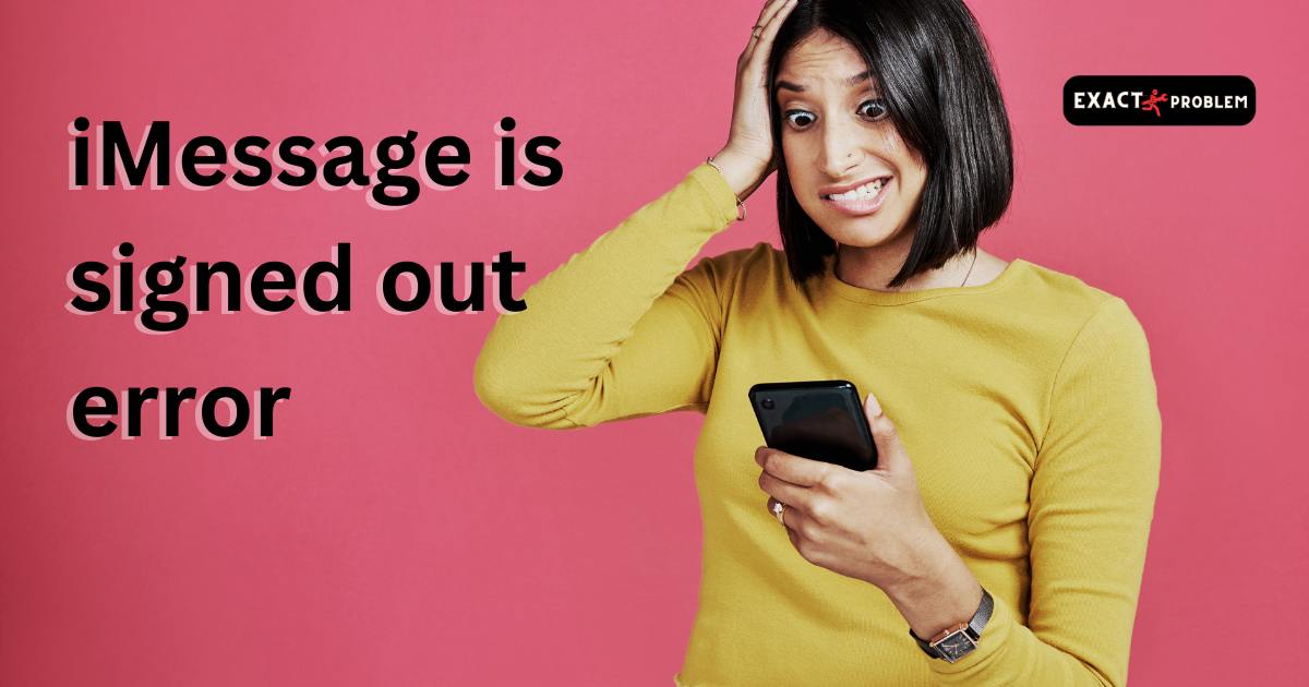 iMessage is signed out error