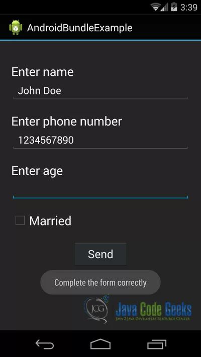 Android Bundle Example Java Code Geeks - Classic Abstract Pattern - 4K