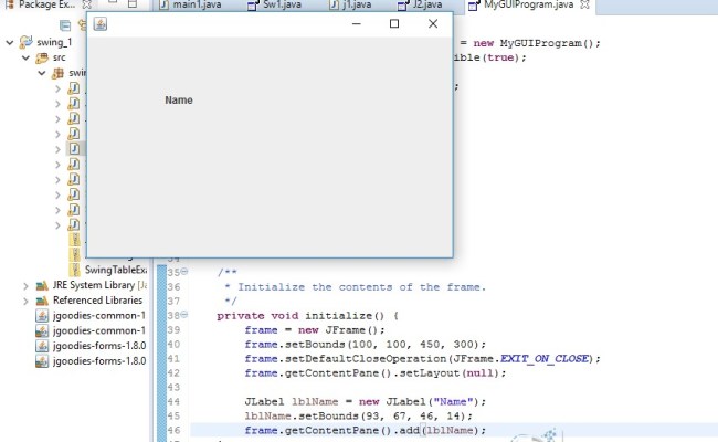 How To Create A Java Gui With Swing - Java Code Geeks