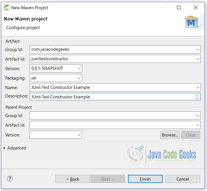 Junit Test Constructor Example Java Code Geeks - Download Professional Space Pattern | Retina
