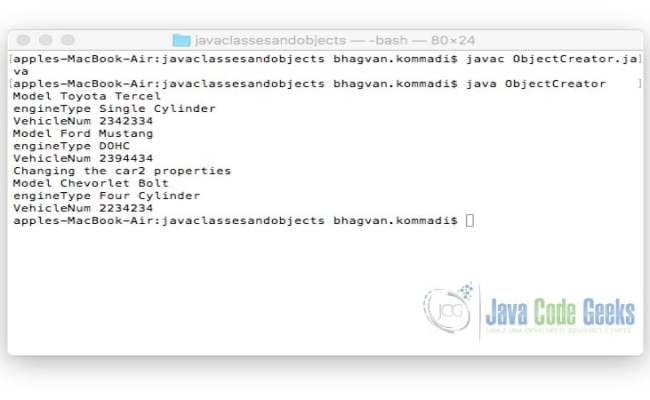 Java Classes And Objects - Java Code Geeks