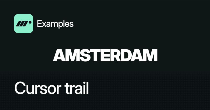 Cursor Trail Velocity Motion For React Example - Download Incredible Space Design | 8K