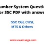 Number System Questions For SSC PDF With Answers - EXAMSAGA