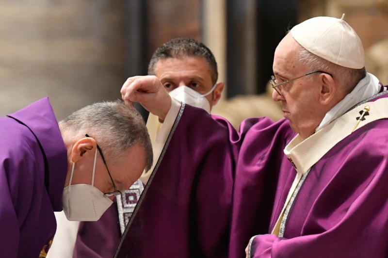 Homily of Pope Francis on Ash Wednesday 2021