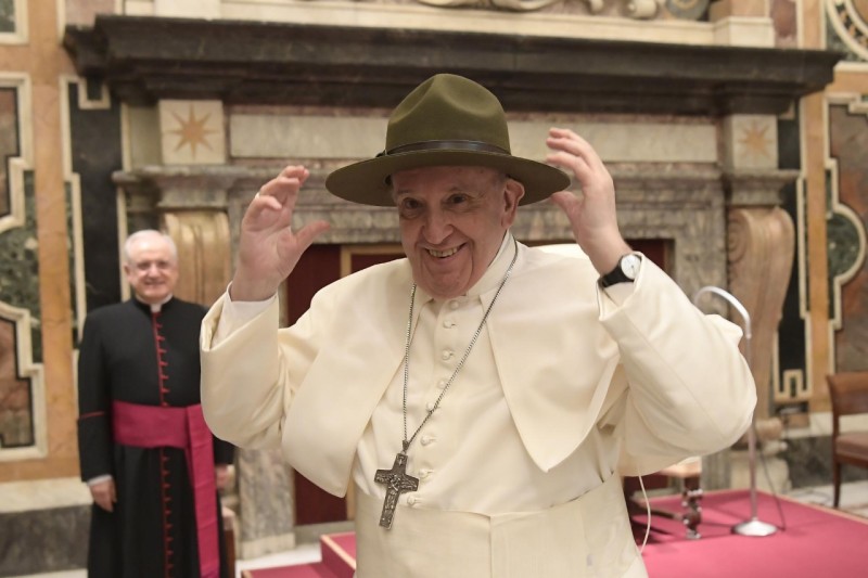Pope Addresses Scouts Unitaires de France