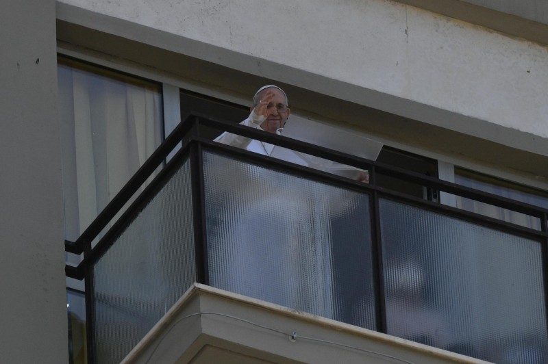 Pope Prays Angelus from Rome’s Gemelli Hospital