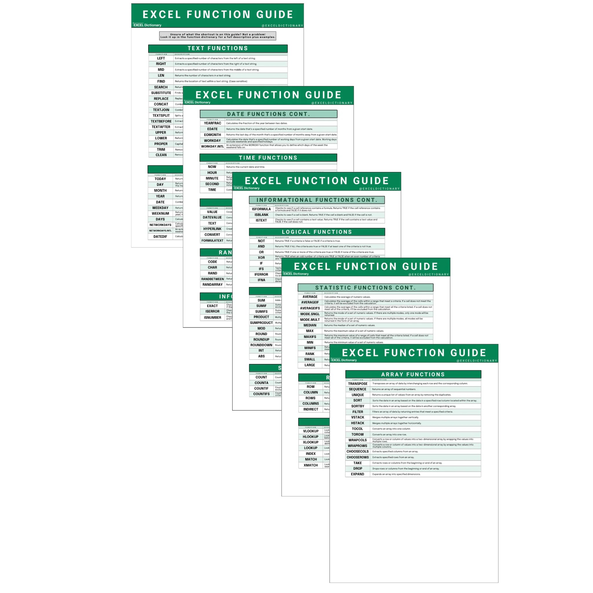 Excel Dictionary Bundle