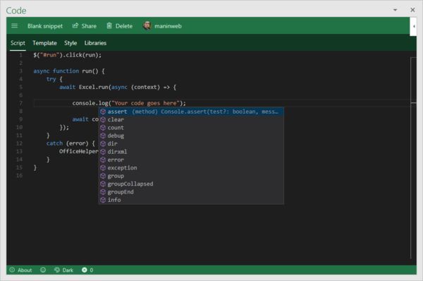 Prototyping Von Microsoft Office Javascript Add Ins Mit Script Lab - Premium Minimal Picture Gallery - HD
