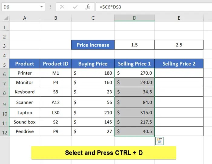 How To Copy A Formula In Excel With Changing Cell References