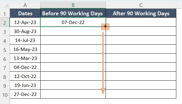 How to Calculate 90 Days Before/After a Specific Date in Excel (13) How to Calculate 90 Days Before/After a Specific Date in Excel (13)