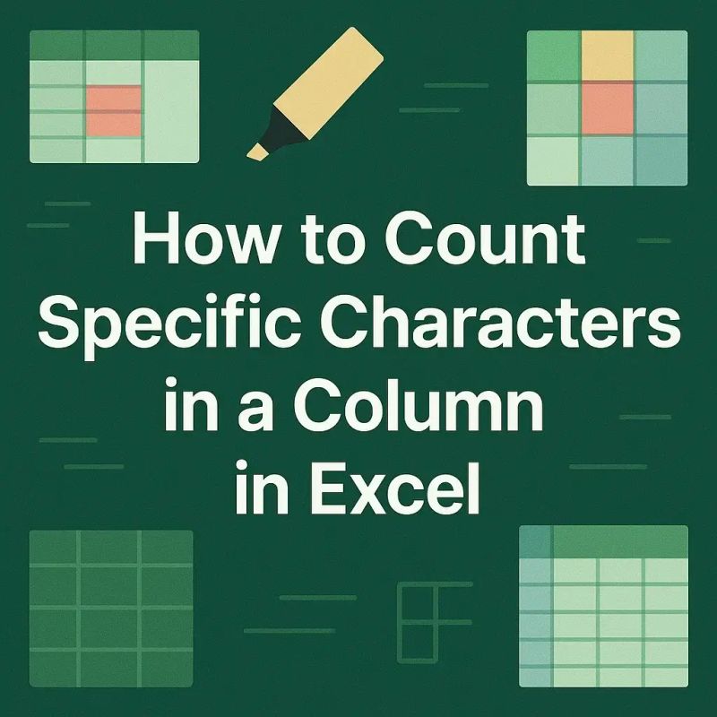 How To Count Specific Characters In A Column In Excel 2 Cases Excel - Download Ultra HD Dark Illustration | HD
