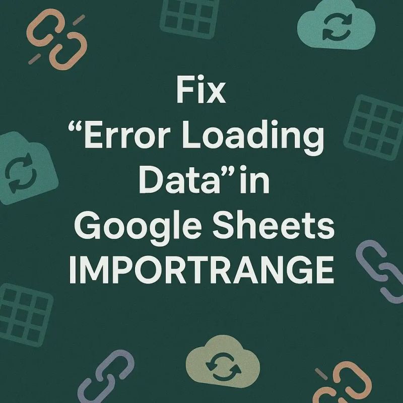 How To Fix Importrange Error Loading Data In Google Sheets Sheets For - City Arts - Beautiful Mobile Collection