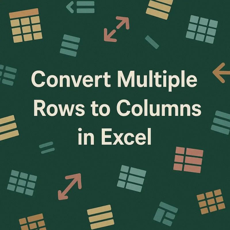 How To Convert Multiple Rows To Columns In Excel 4 Methods Excel Insider - Beautiful Colorful Wallpaper - 4K