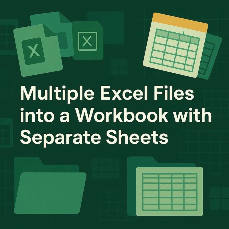 Merge Multiple Excel Files Into A Workbook With Separate Sheets Excel Insider - Download Artistic Vintage Picture | 8K