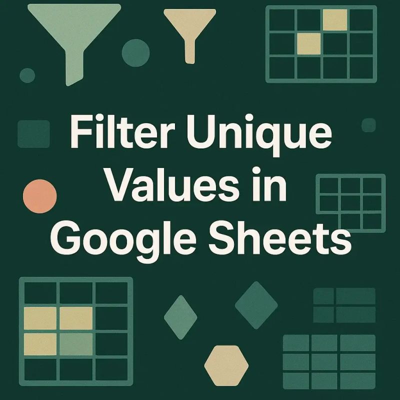 How To Filter Unique Values In Excel Google Sheets Automate Excel - Download Classic Geometric Picture | HD