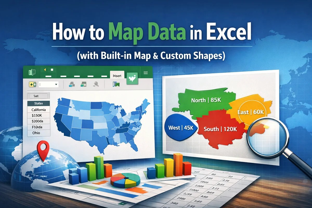How To Map Data In Excel With Built In Map Custom Shapes Excel Featured Image How To Map Data In Excel 2.webp