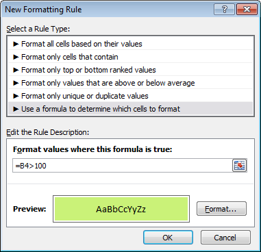 Test conditional formatting with dummy formulas (7) Test conditional formatting with dummy formulas (7)