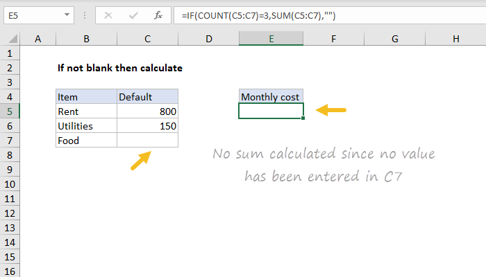 You'll find that almost every project requires. Excel Formula Only Calculate If Not Blank Exceljet