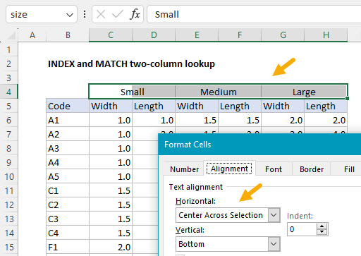 INDEX and MATCH two-column lookup (1) INDEX and MATCH two-column lookup (1)