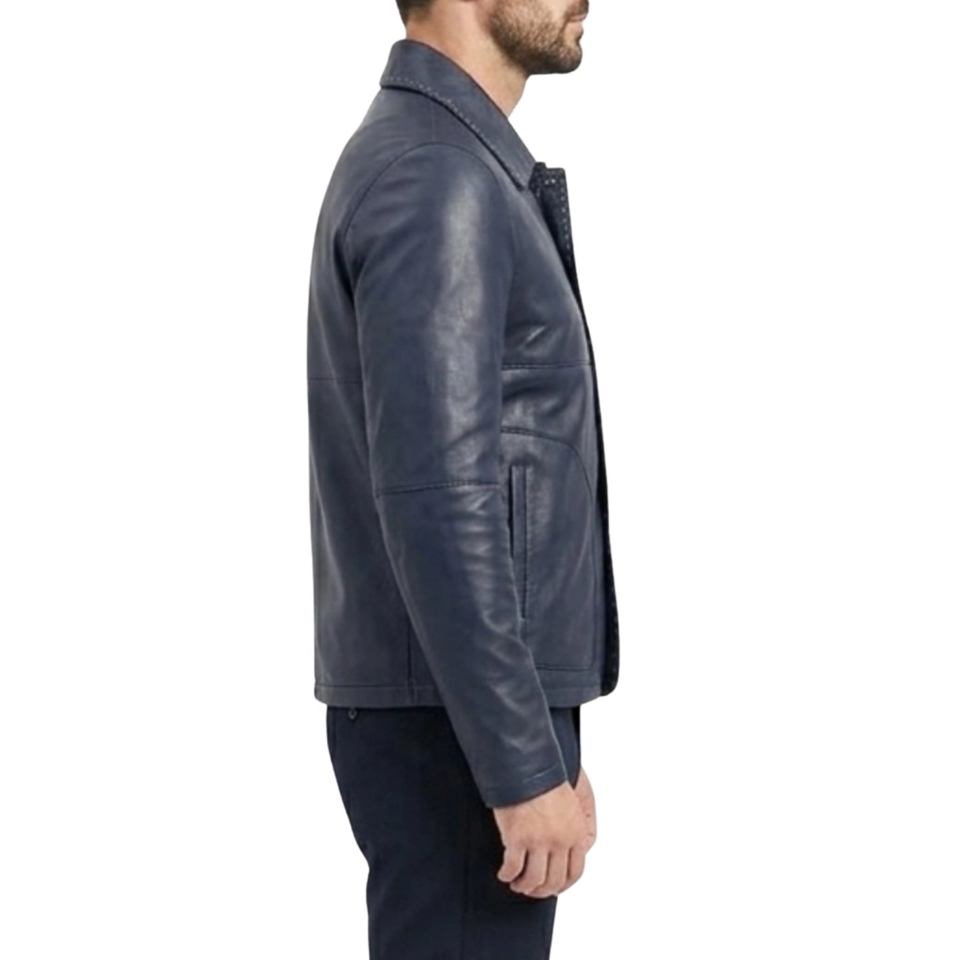 blue-lambskin-leather-blazer