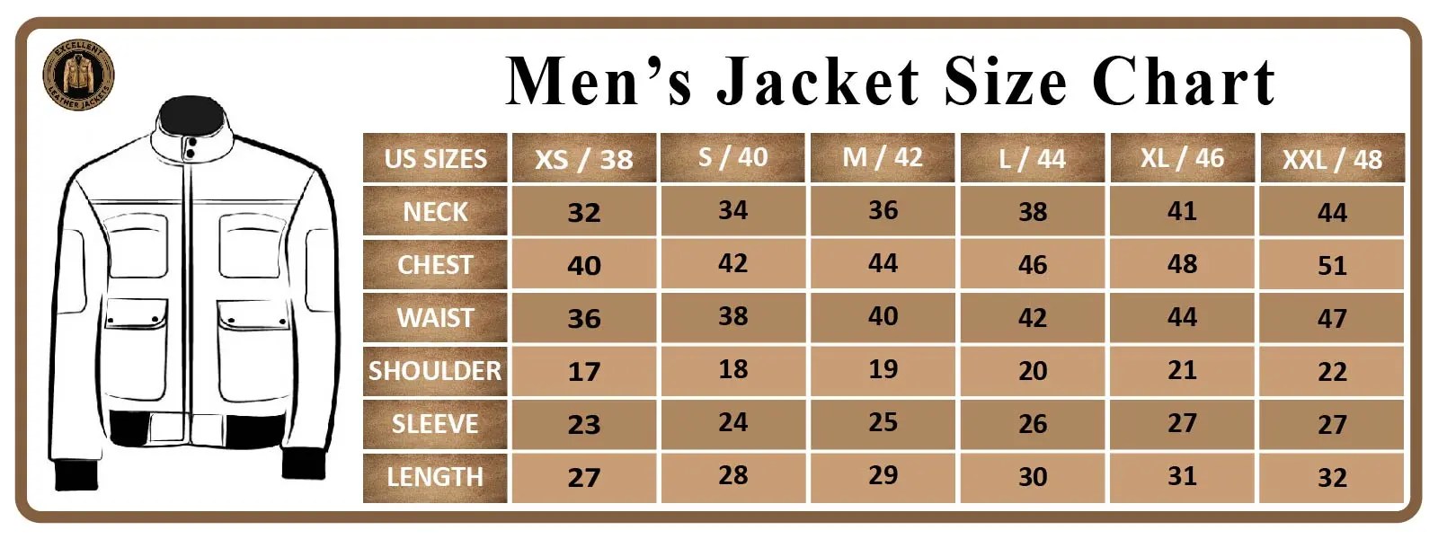 Mens Size Chart