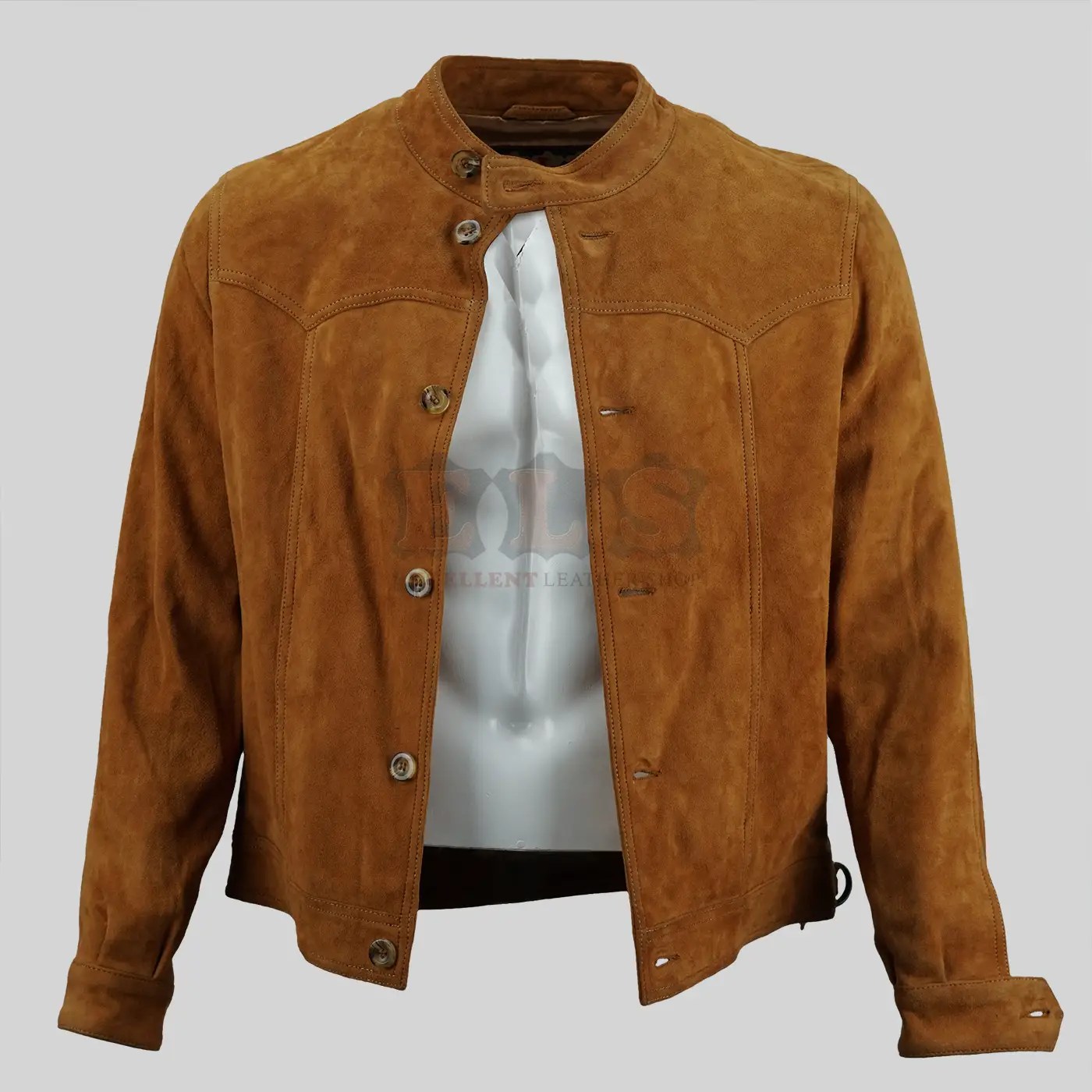 【mnem】Lemann Suede Jacket Le Mans Steve McQueen Suede Leather Jacket